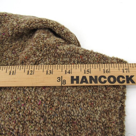 Christopher & Banks Women's Brown w/Gold Thread Button Up Sleeveless Vest  XL - Picture 7 of 11